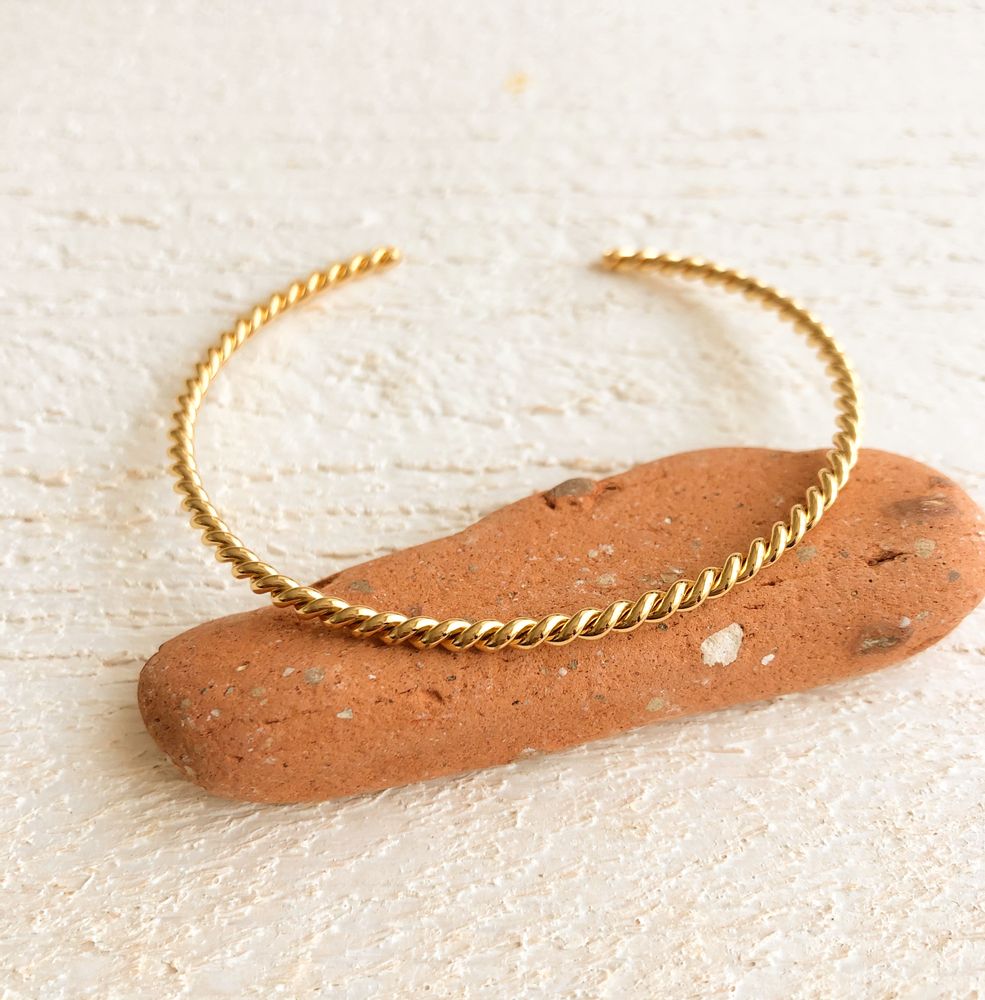 Jewelry - Solar Twist Bangle - JOUR DE MISTRAL