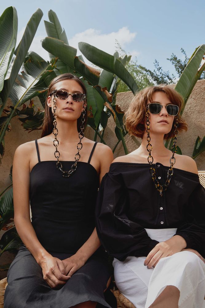Lunettes - Chunky | écaille de tortue légère en bio-acétate | chaîne à lunettes - ORRIS LONDON