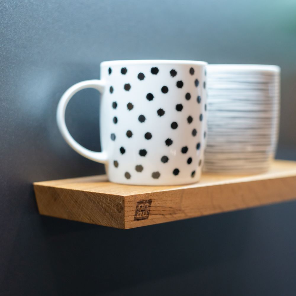 Shelves - Shelf • W • oblique - magnetic kitchen shelf - magnetic wooden shelf - 3S DESIGN