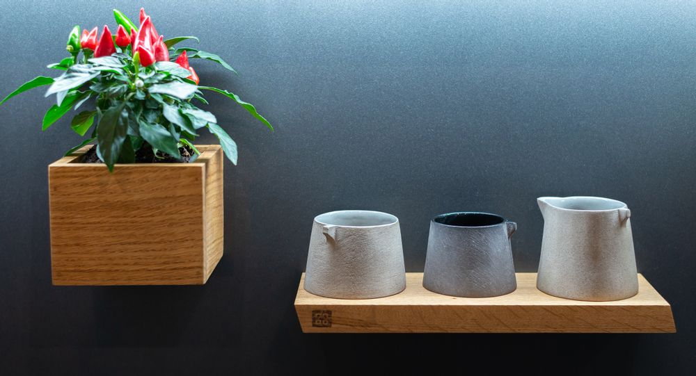 Shelves - Shelf • W • oblique - magnetic kitchen shelf - magnetic wooden shelf - 3S DESIGN