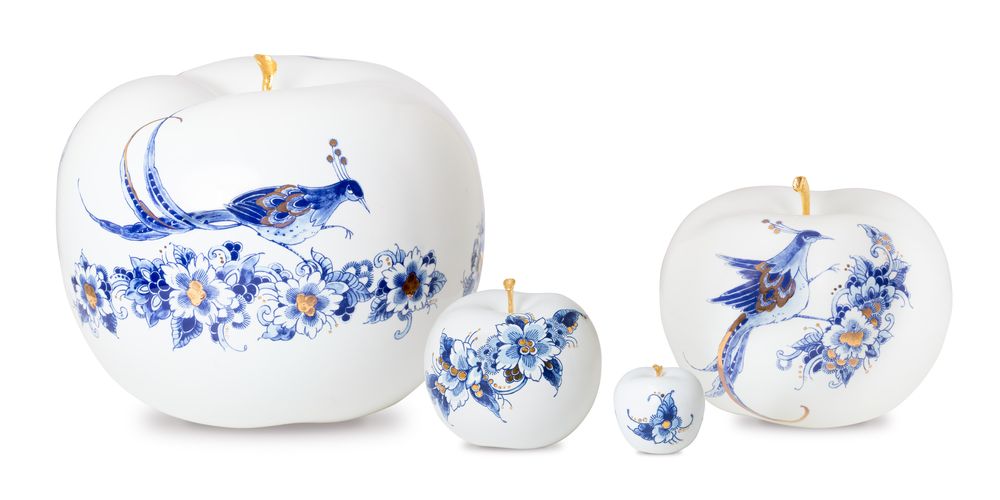 Objets design - ROYAL DOTS FLEUR ø 12 CM objet décoratif - ROYAL BLUE COLLECTION®