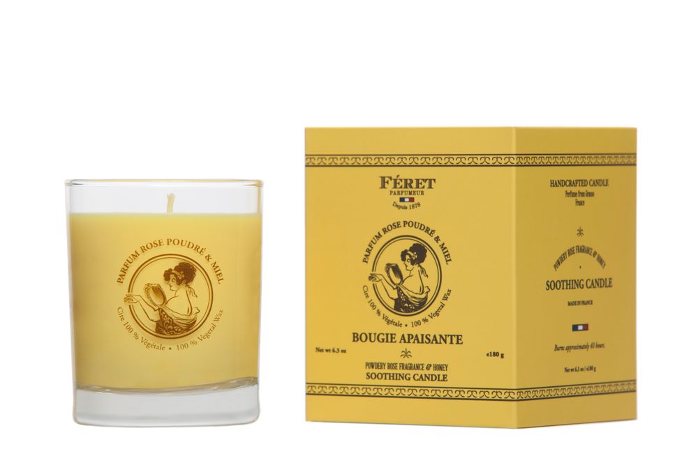 Candles - SOOTHING ROSE CANDLE - FERET PARFUMEUR