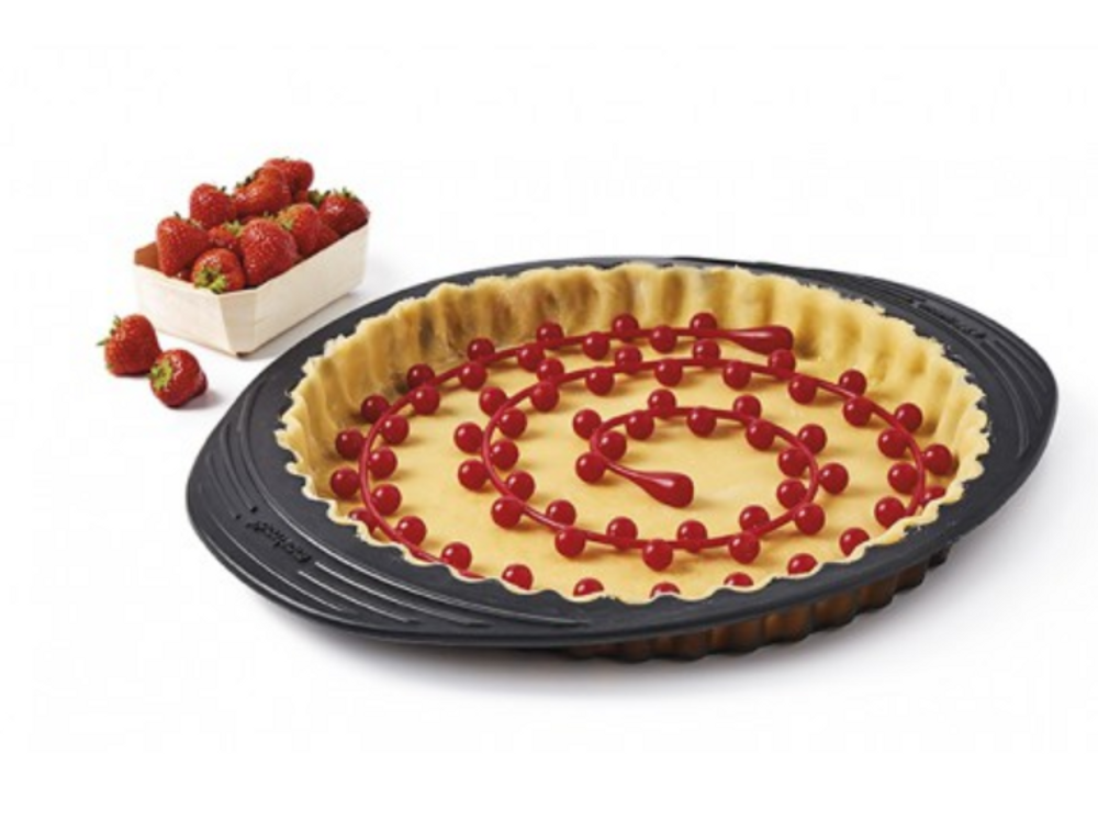 Kitchen utensils - BAKING CHAIN SILICONE PIE BOTTOM - RED - M&CO