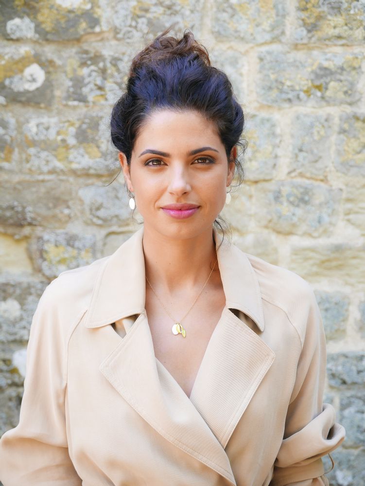 Jewelry - Olea gold and porcelain medal necklace - JOUR DE MISTRAL