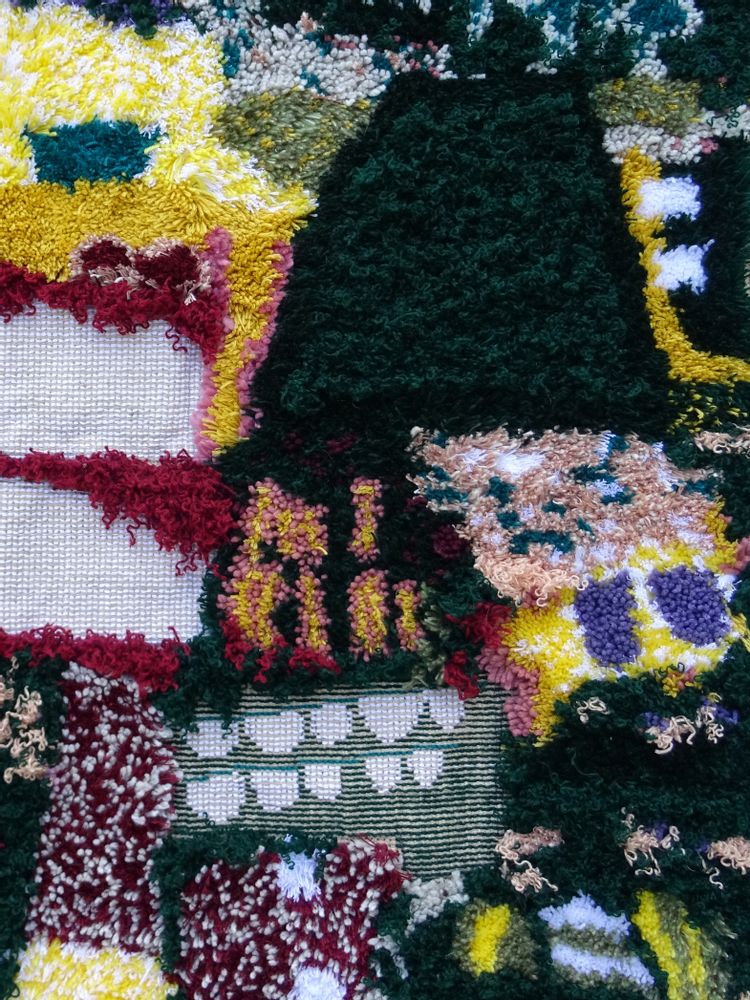 Tapis - Village holidays (tapis mural – 203) - SARA PEREIRA ATELIER