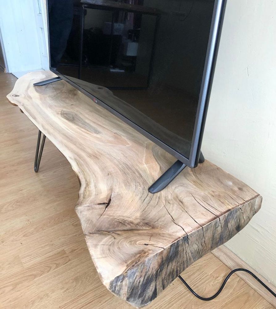 Consoles - Meuble TV en bois massif, noyer - MASIV_WOOD