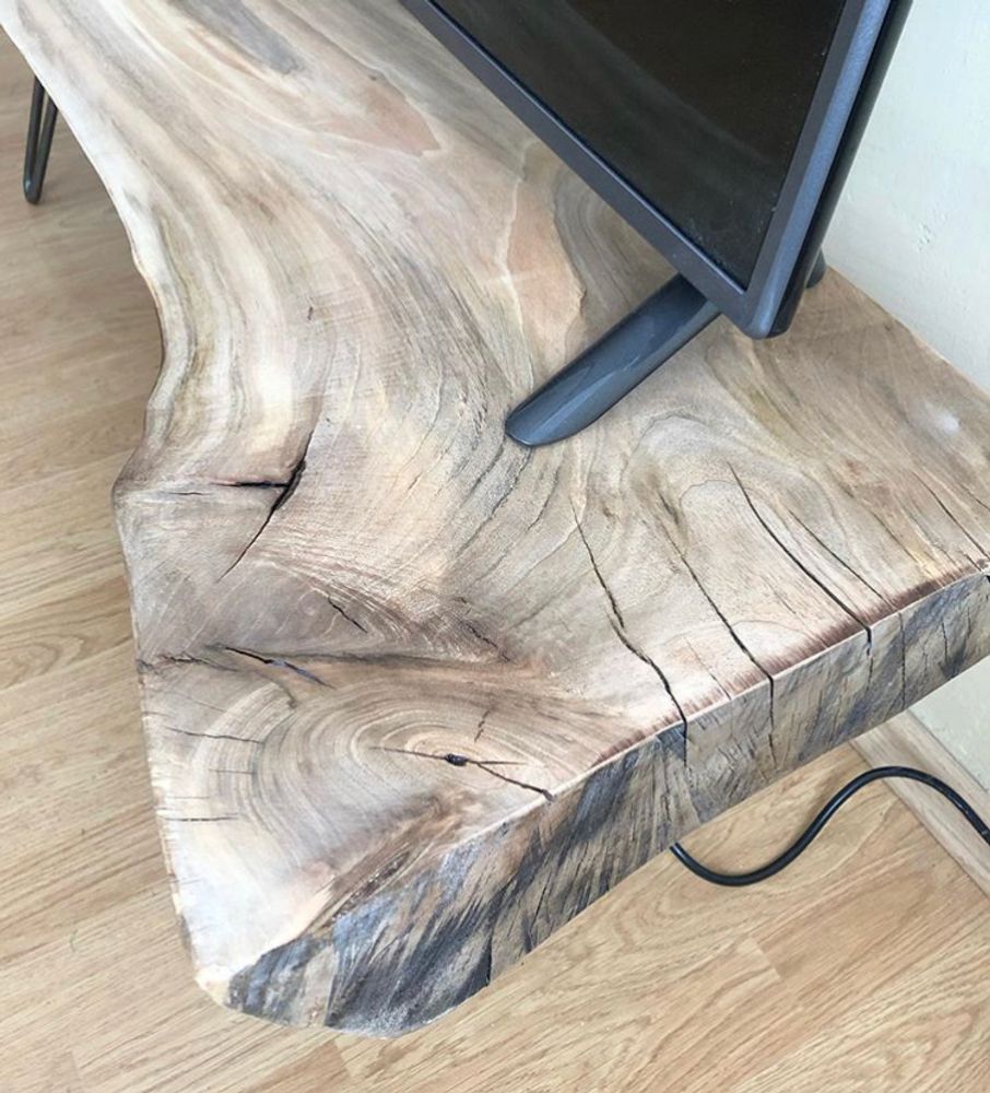 Consoles - Meuble TV en bois massif, noyer - MASIV_WOOD