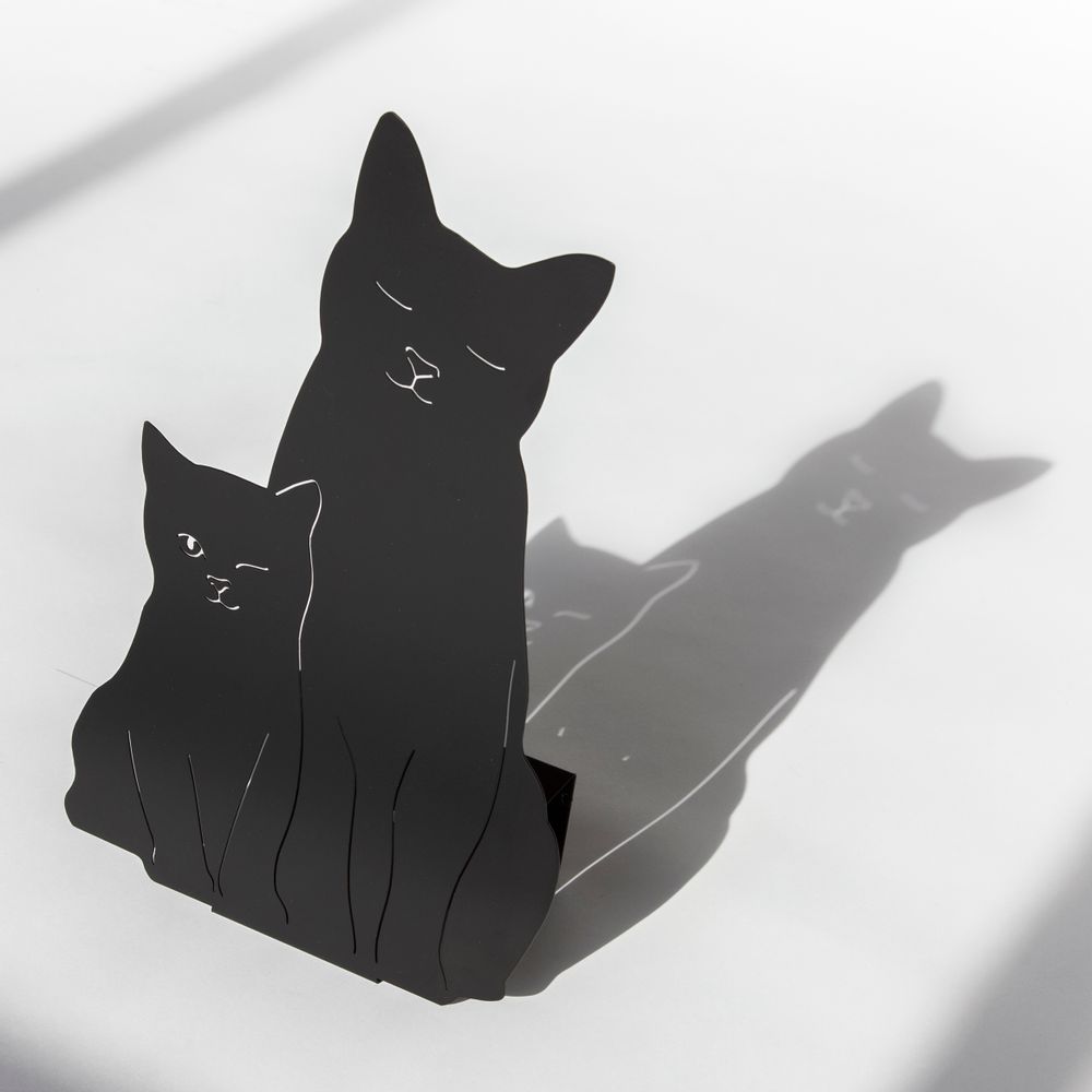 Other wall decoration - THE KITTIES LAMP - BLACK - GOODNIGHT LIGHT