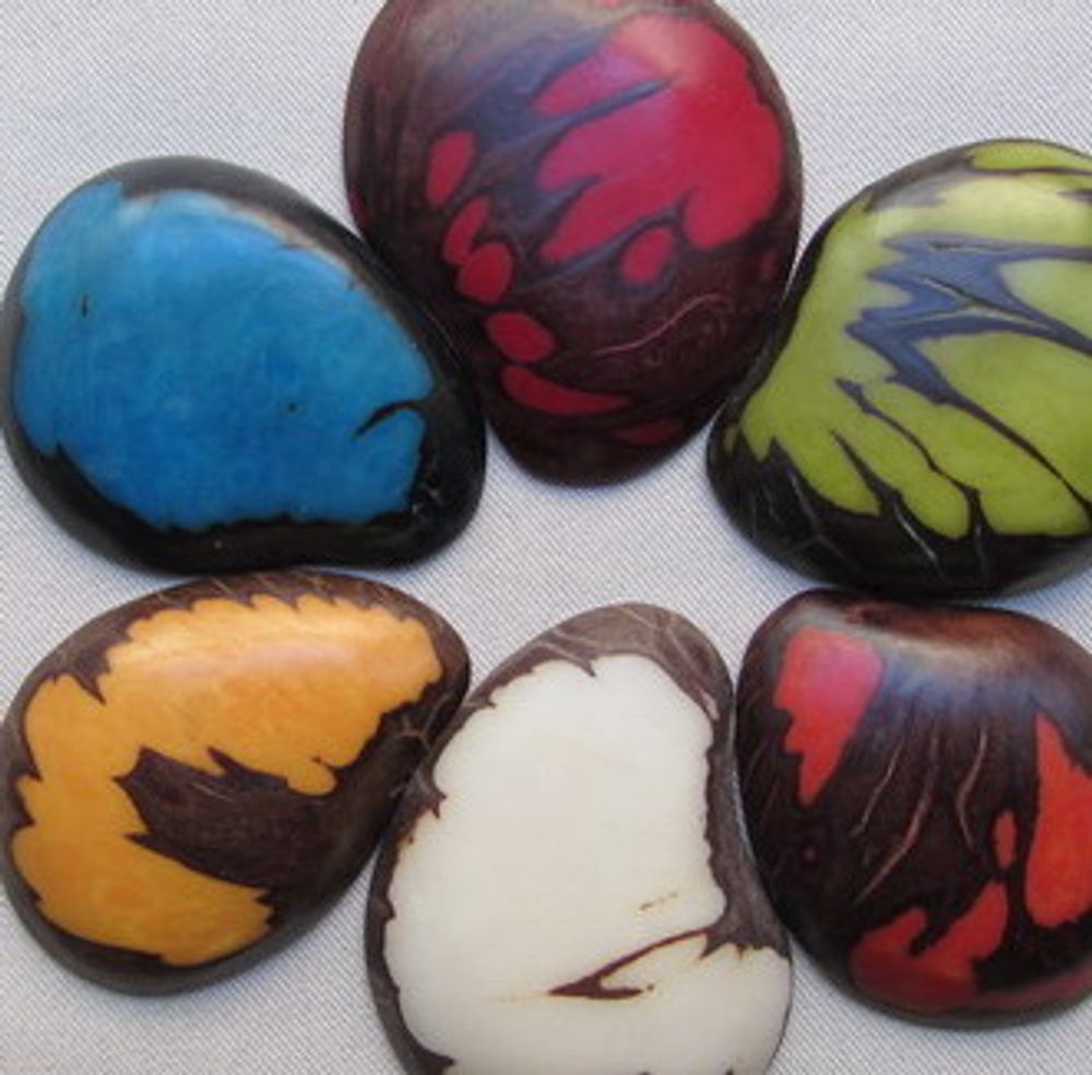 Quincaillerie d'art - Tranches de Tagua. - TIERRATAGUA & CREATIERRA