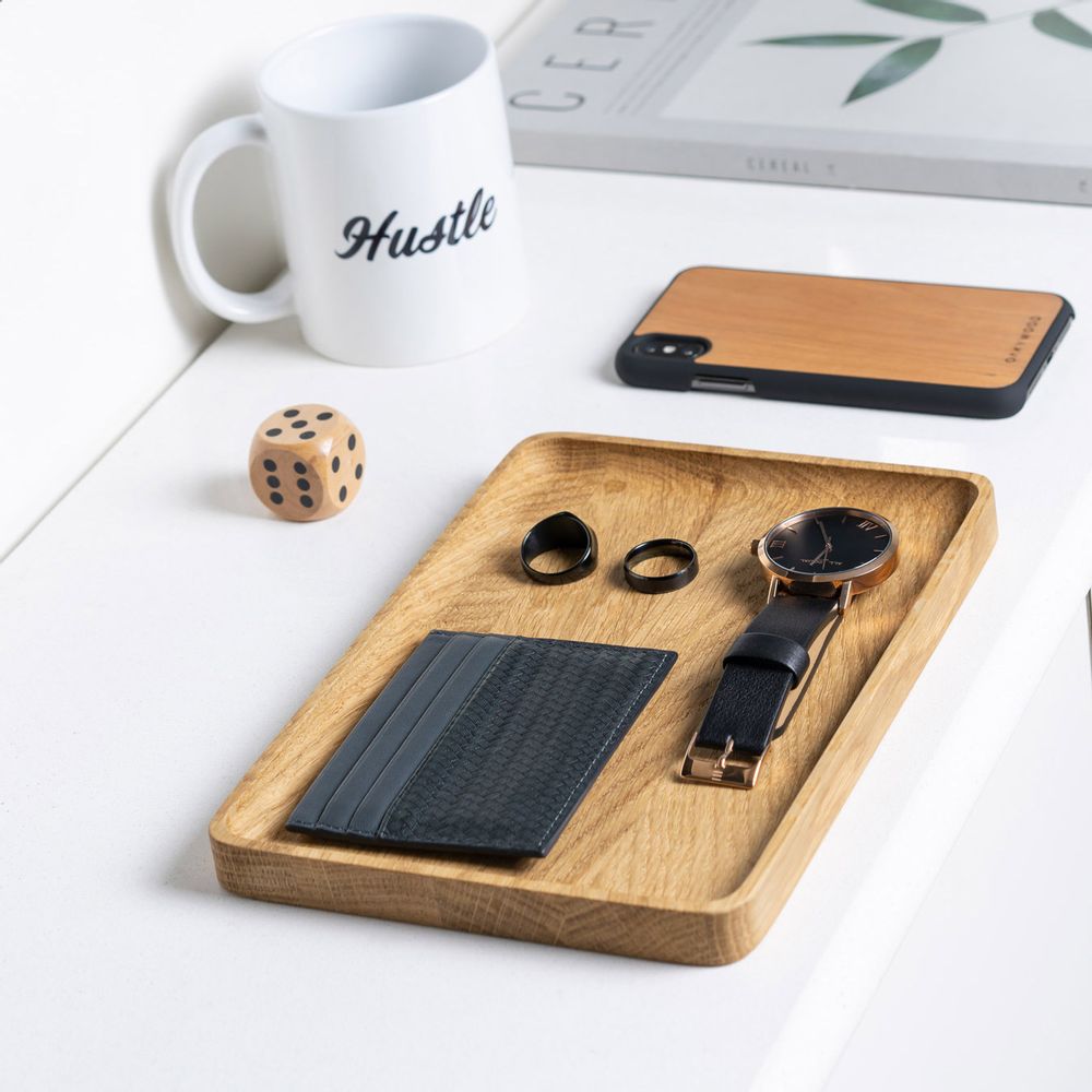 Stationery - Wooden Tray Organizer - OAKYWOOD