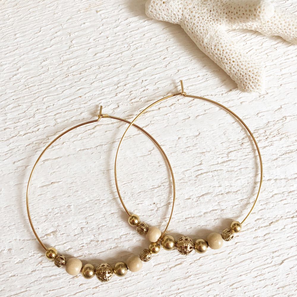 Jewelry - Donna Large Hoop Earrings - JOUR DE MISTRAL