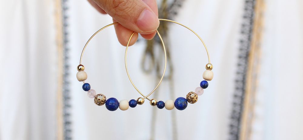 Jewelry - Donna Large Hoop Earrings - JOUR DE MISTRAL