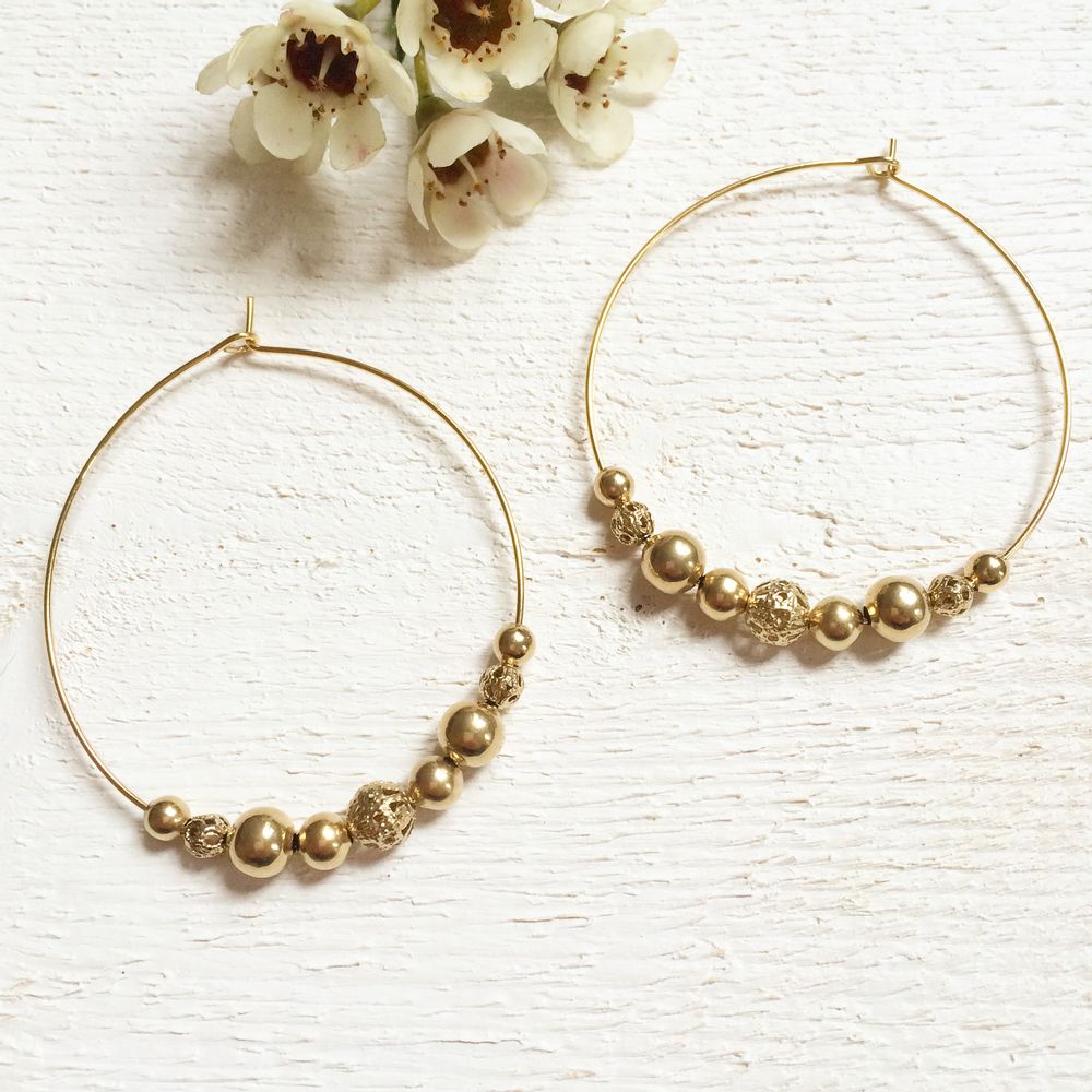 Jewelry - Donna Large Hoop Earrings - JOUR DE MISTRAL