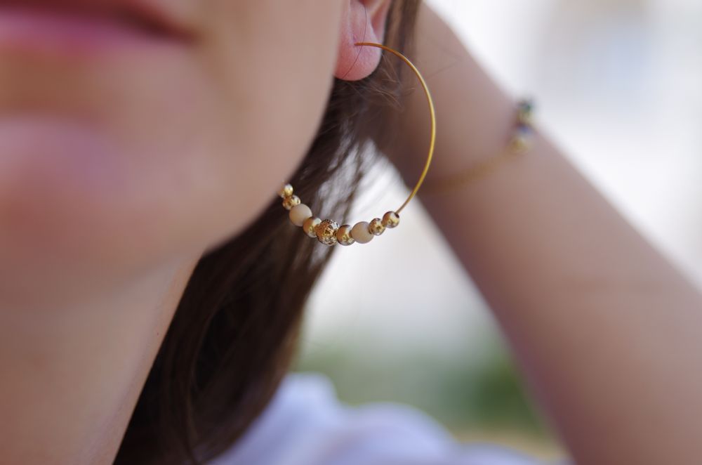 Jewelry - Donna Large Hoop Earrings - JOUR DE MISTRAL
