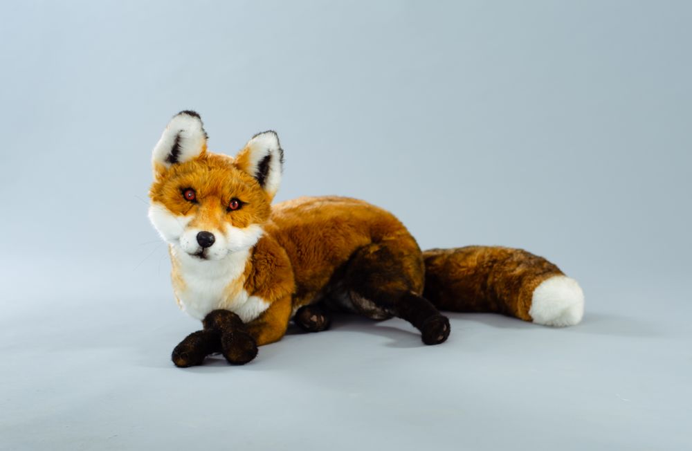 Sculptures, statuettes and miniatures - Realistic toy fox. Faux taxidermy. Window display - KATERINA MAKOGON