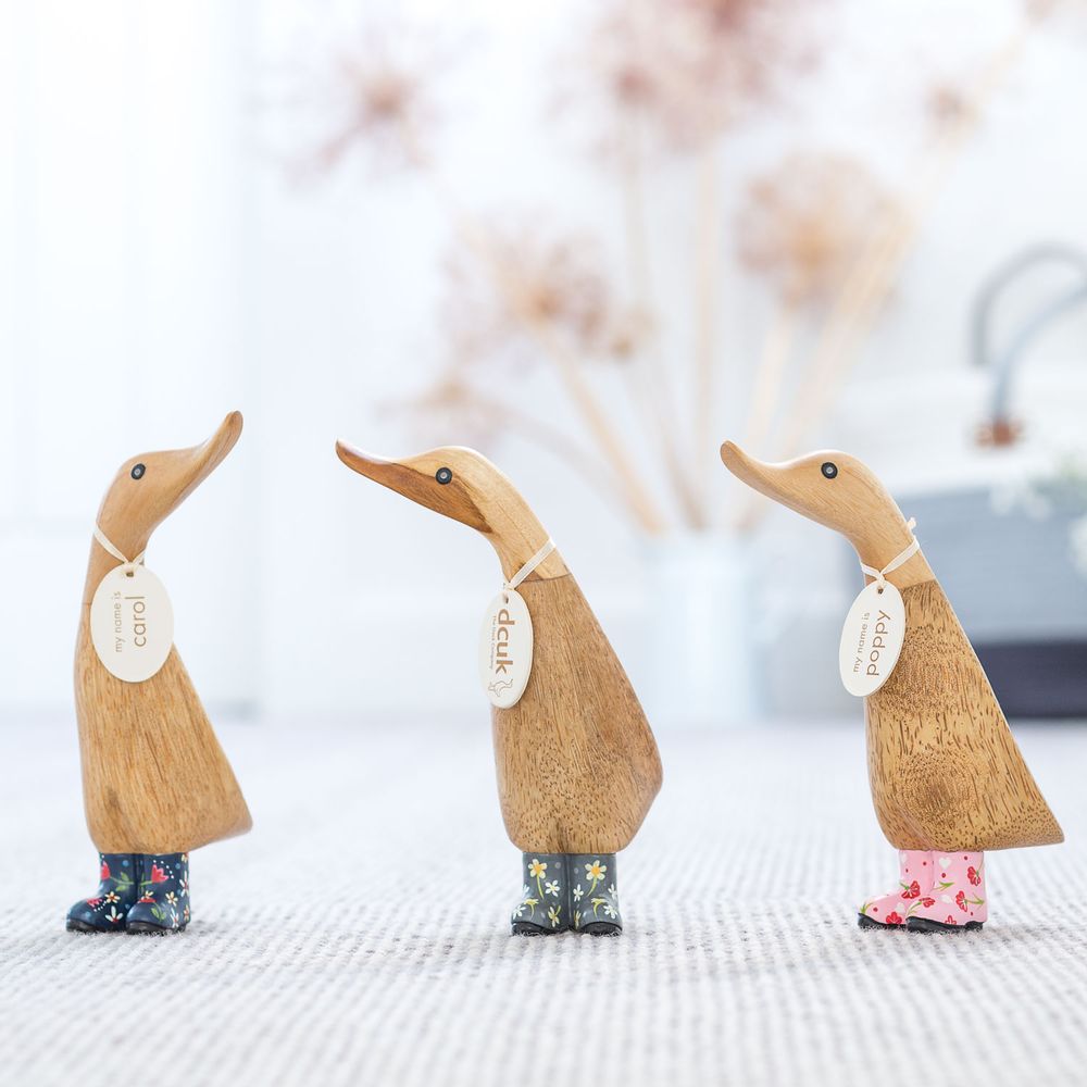 Homewear - Ducklings with Floral Welly Boots - DCUK