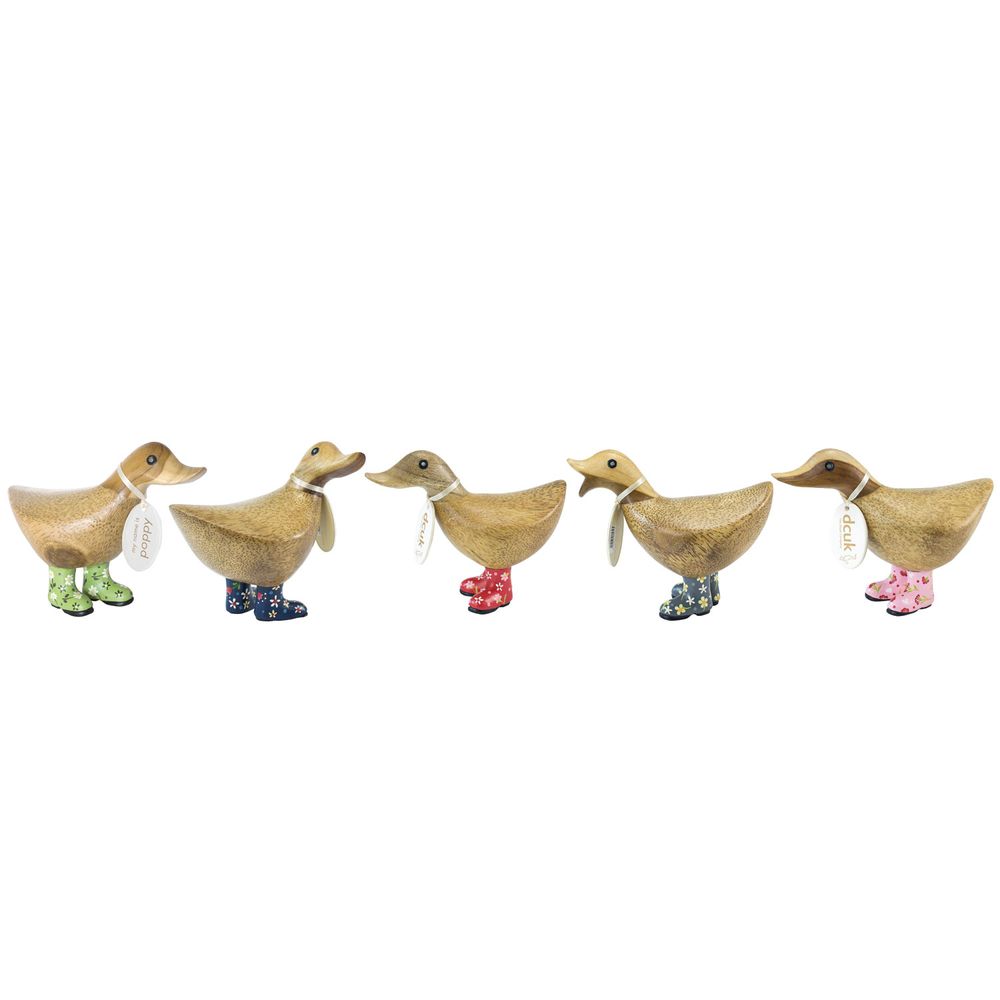 Homewear - Duckys with Floral Welly Boots - DCUK