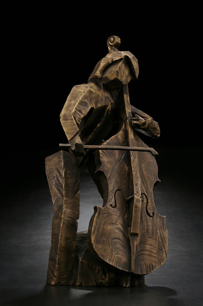 Sculptures, statuettes et miniatures - Sculpture rythmique vigoureuse (contrebasse) - GALLERY CHUAN