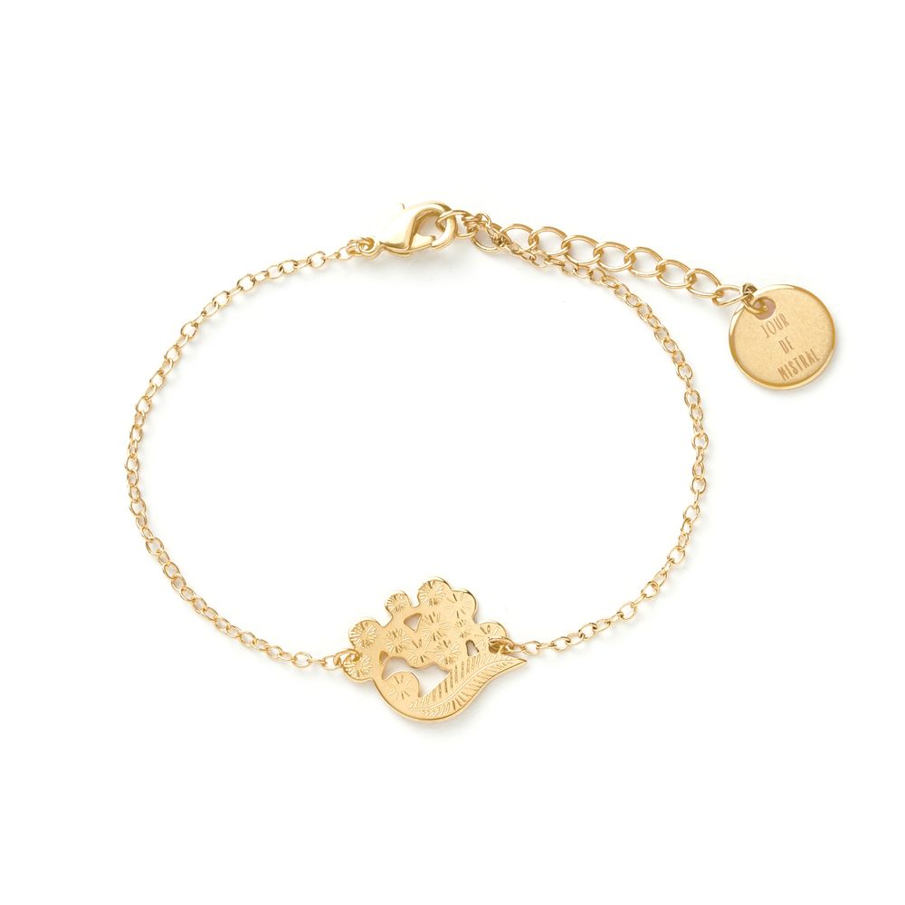 Bijoux - Bracelet médaille Mimosa - JOUR DE MISTRAL