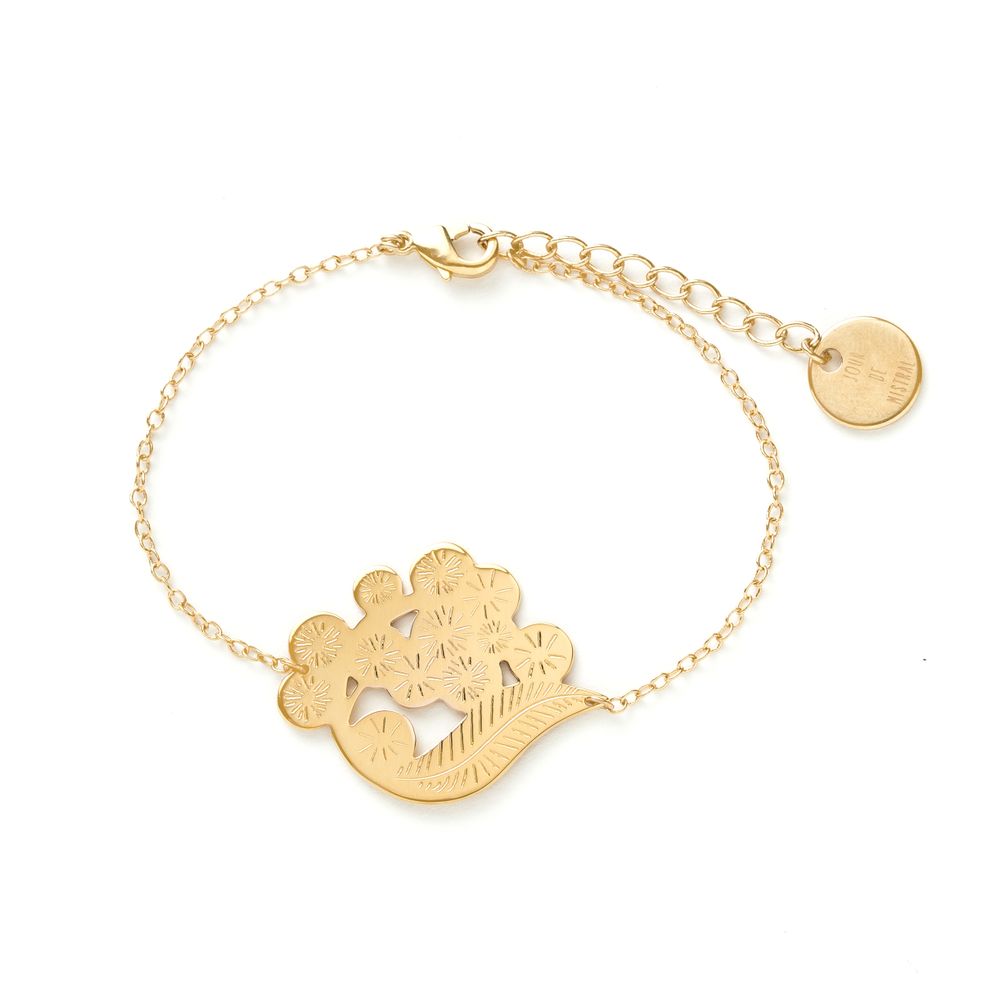 Bijoux - Bracelet médaille Mimosa - JOUR DE MISTRAL