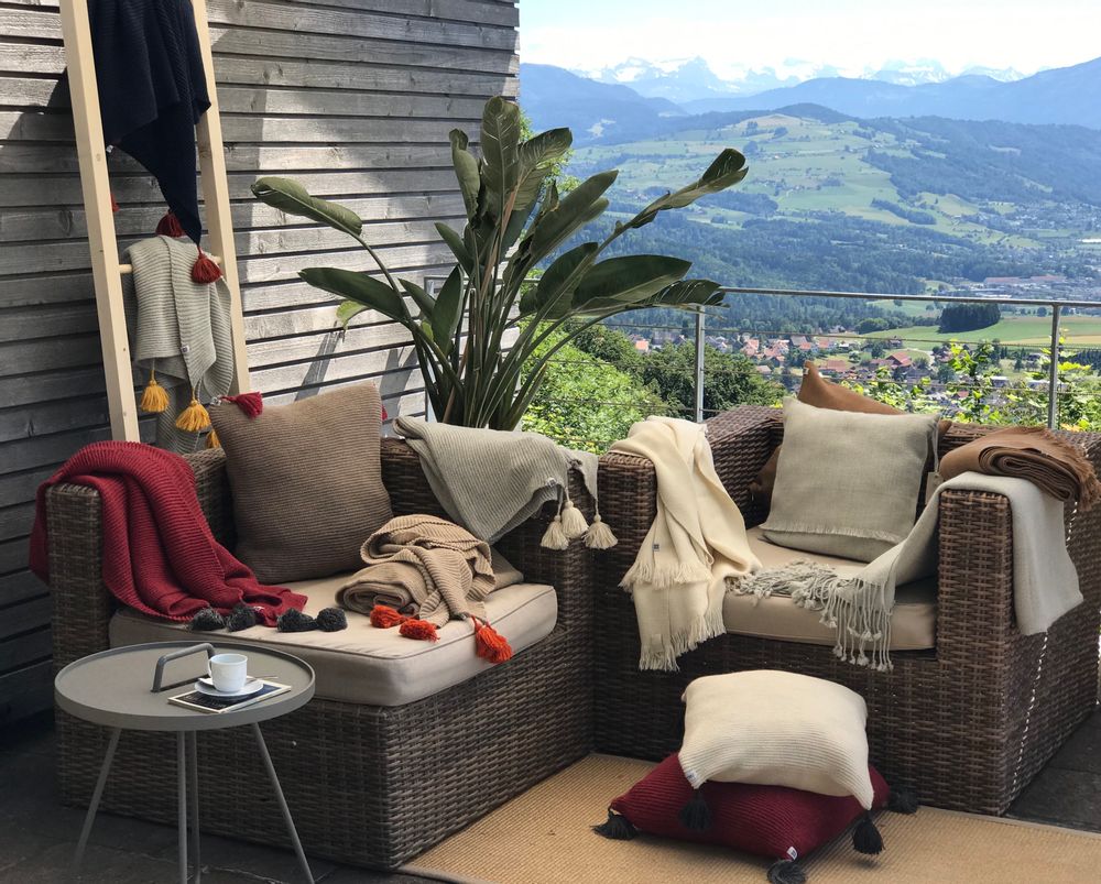 Throw blankets - Unique Luxurious Baby Alpaca Home Textiles - T'RU SUSTAINABLE HANDMADE