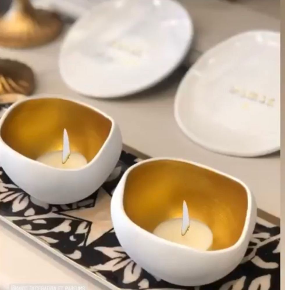 Christmas table settings - TRIO candle holders - 3-piece set - ANOQ