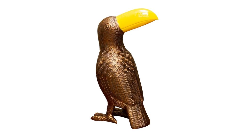 Objets de décoration - Toucan doré au bec jaune - CHEHOMA