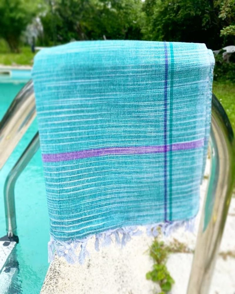 Paréos - SERVIETTE KHADI FAIT À LA MAIN - PECHAAN