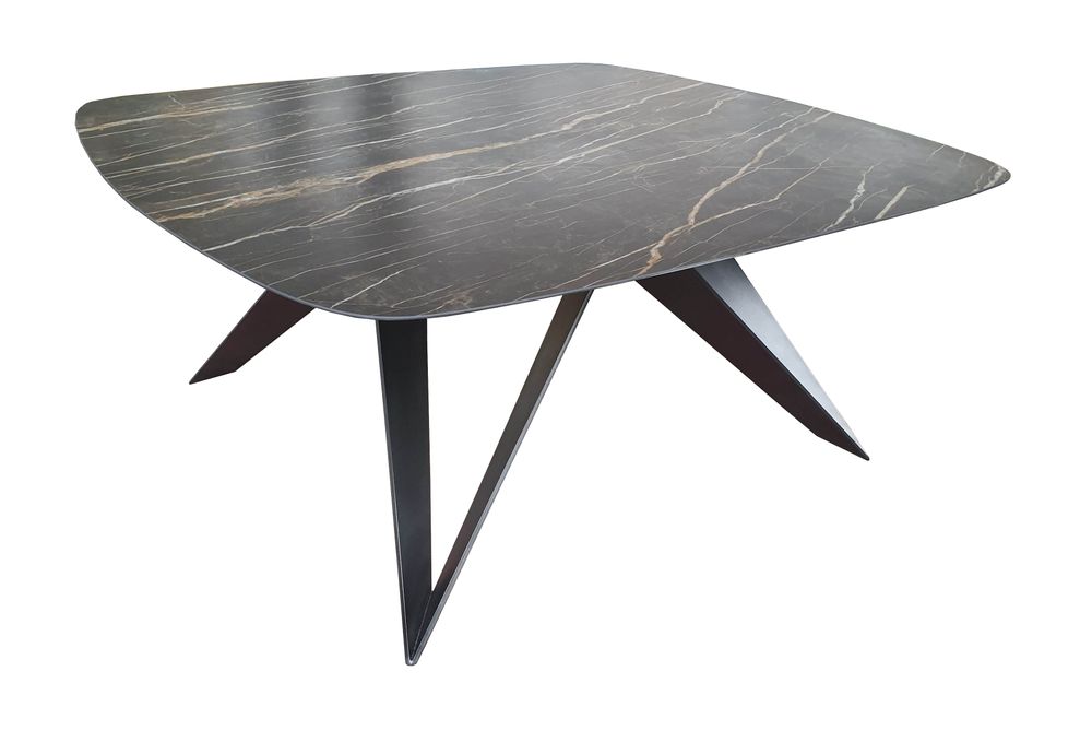 Tables Salle à Manger - Table repas céramique, pied MYSTIC - COLOMBUS MANUFACTURE FRANCE