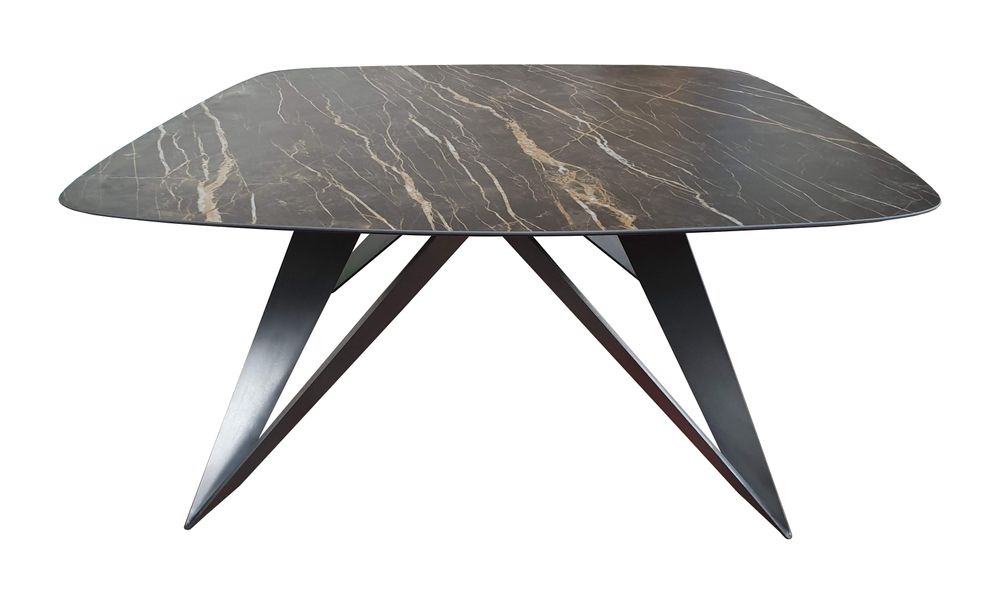 Tables Salle à Manger - Table repas céramique, pied MYSTIC - COLOMBUS MANUFACTURE FRANCE