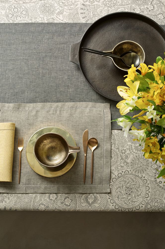 Table cloths - Tablecloth Intarsio - LEITNER LEINEN