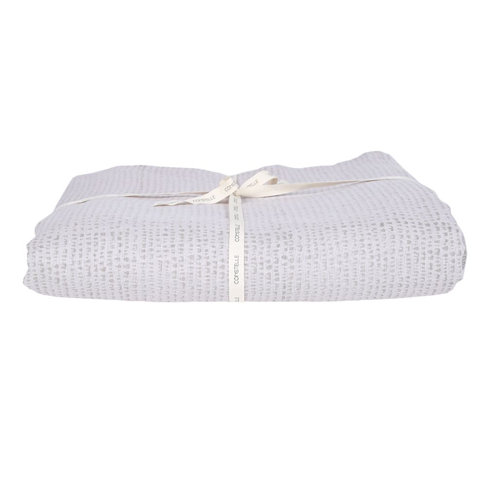 Literie pour hôtels - ÉCORCE - Housse de Couette Lin Lavé imprimé 240 x 220 cm - CONSTELLE HOME