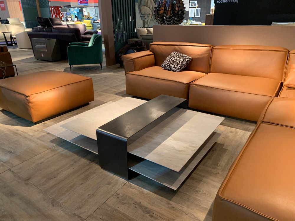 Tables basses - Table basse céramique, modèle HORIZON (DESIGN by MARION STEINMETZ) - COLOMBUS MANUFACTURE FRANCE