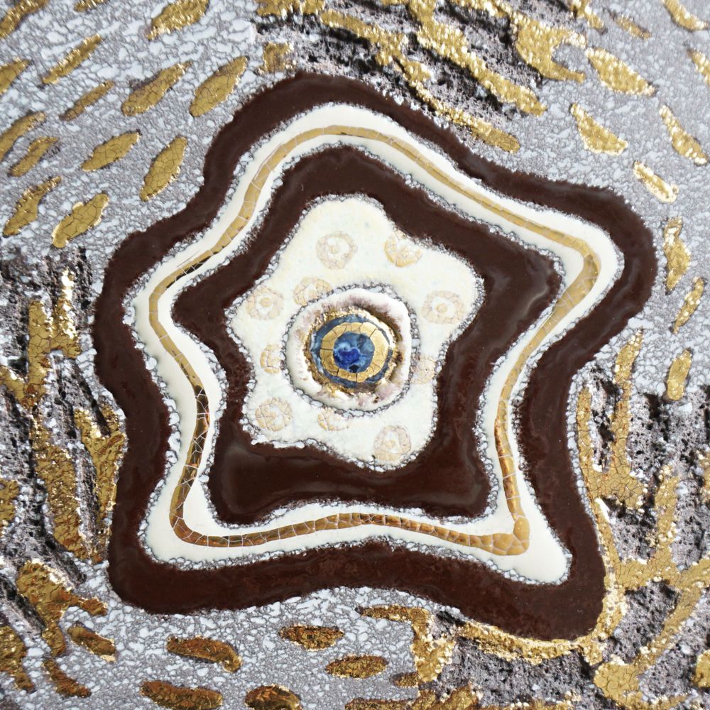 Other wall decoration - Lava flower wall creations, enamelled lava - ATELIER PÉPITE DE LAVE