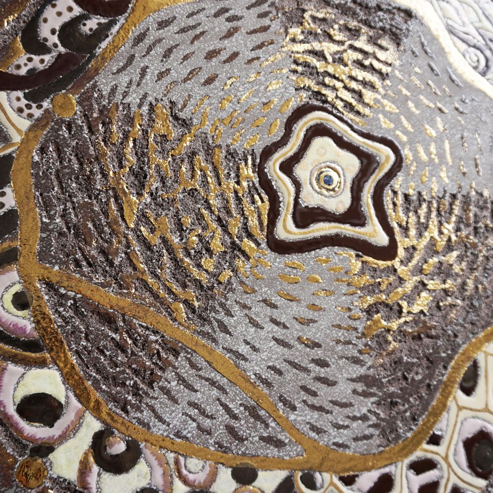 Other wall decoration - Lava flower wall creations, enamelled lava - ATELIER PÉPITE DE LAVE