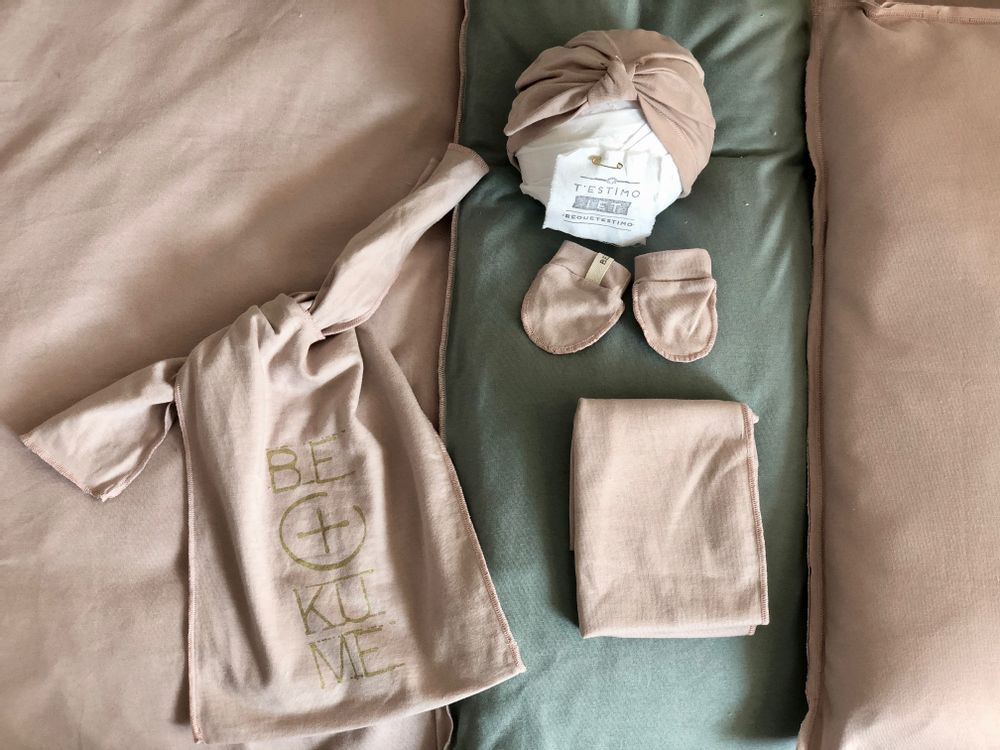 Vêtements enfants - Mini Turban+mitains+Swaddle set-MIMO Accessoires nouveau-né Bekume - BEKUME