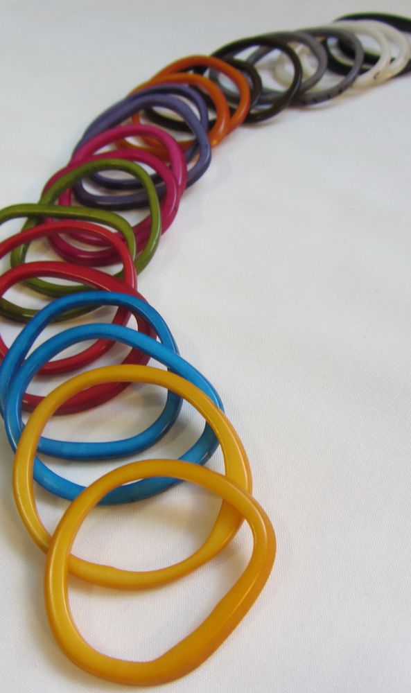 Artistic hardware - Very fine "ring" in TaguaNut. Vegetal ivory - TIERRATAGUA & CREATIERRA