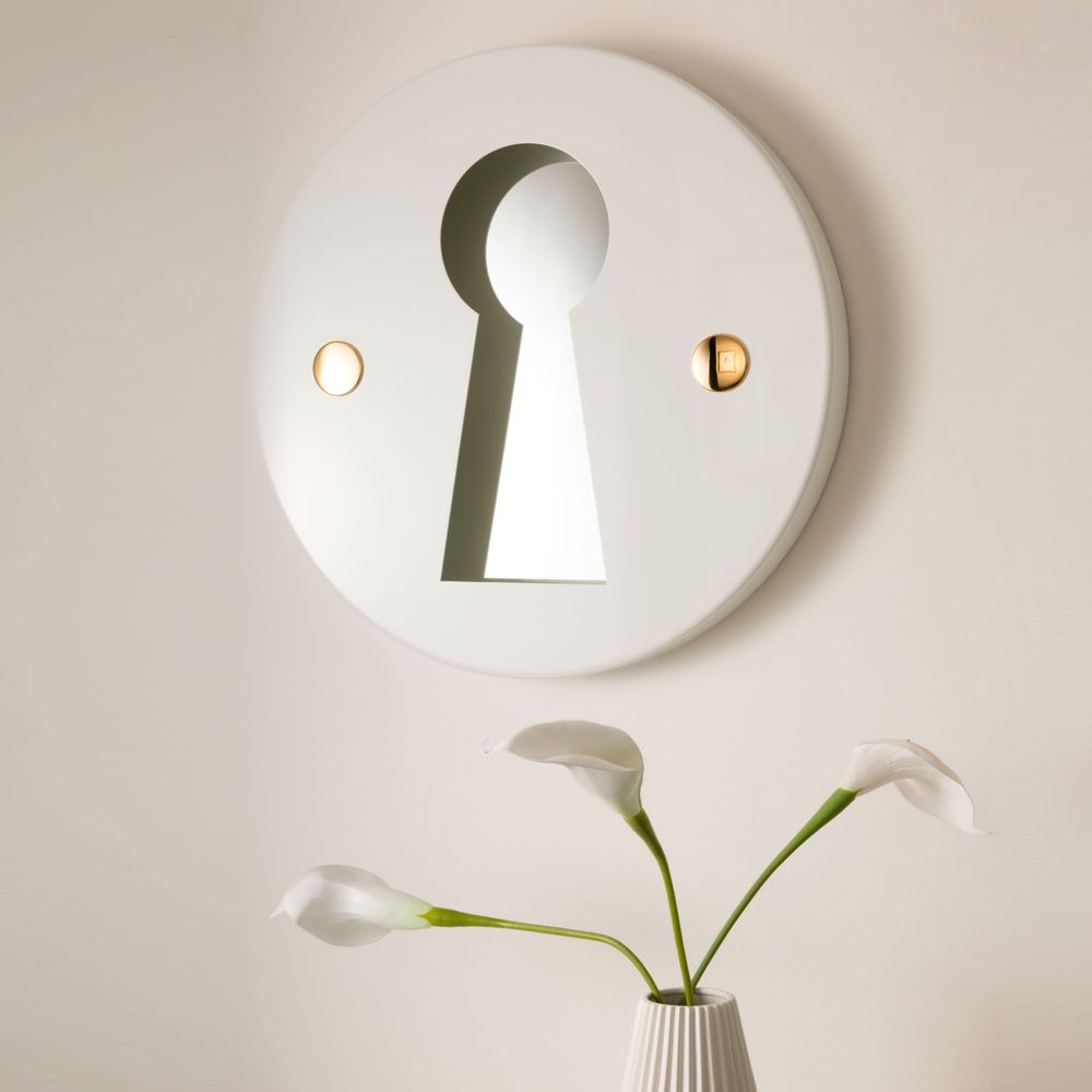Miroirs - "L'INDISCRET" - Miroir mural - MADE IN WAW ! BY CAROLINE SCHILLING