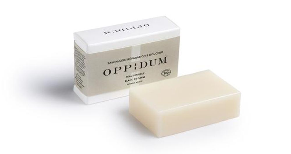 Objets design - SAVON-SOIN BLANC DE CARVI - OPPIDUM - COSMETIQUE NATURELLE