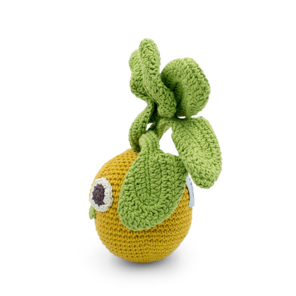 Decorative objects - ALAIN THE GOLDEN TURNIP - BABY RATTLE 100% ORGANIC COTON - MYUM - THE VEGGY TOYS