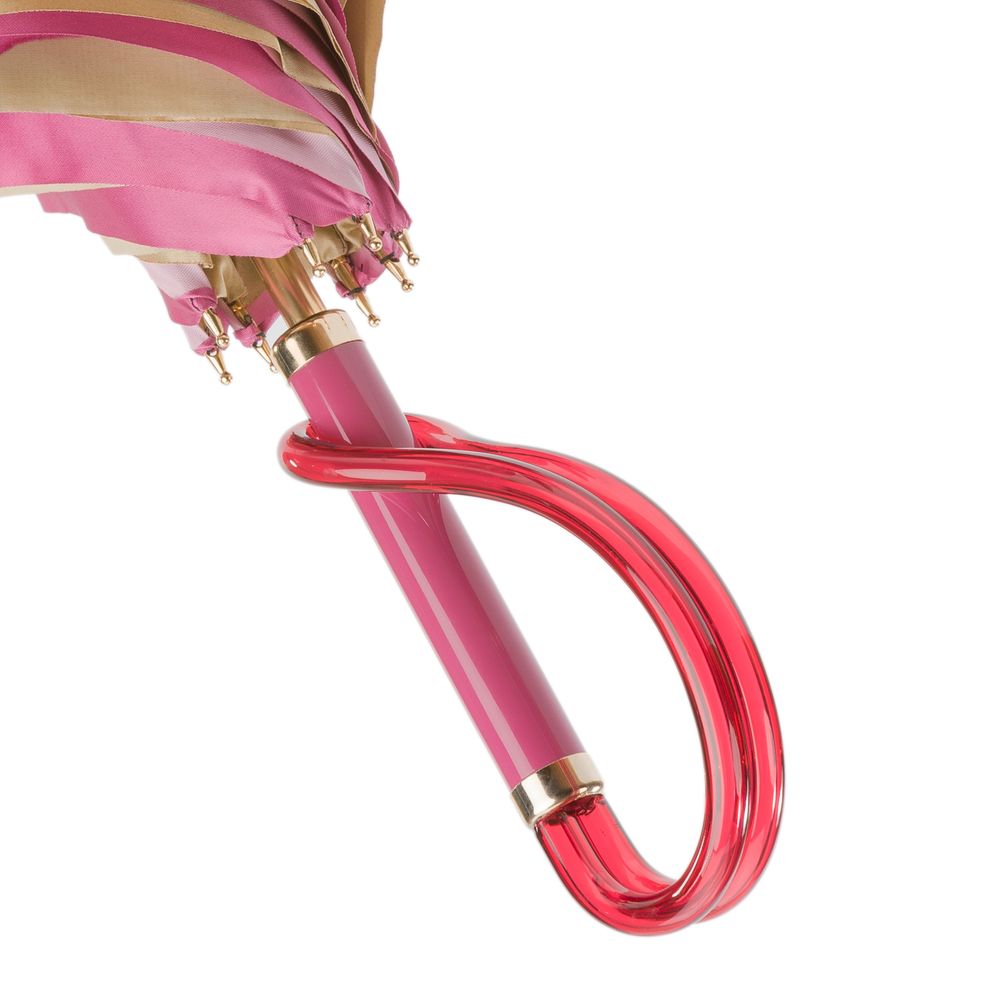 Transats - PARAPLUIE DOUBLE FACE PÉTALE FUCHSIA - PASOTTI