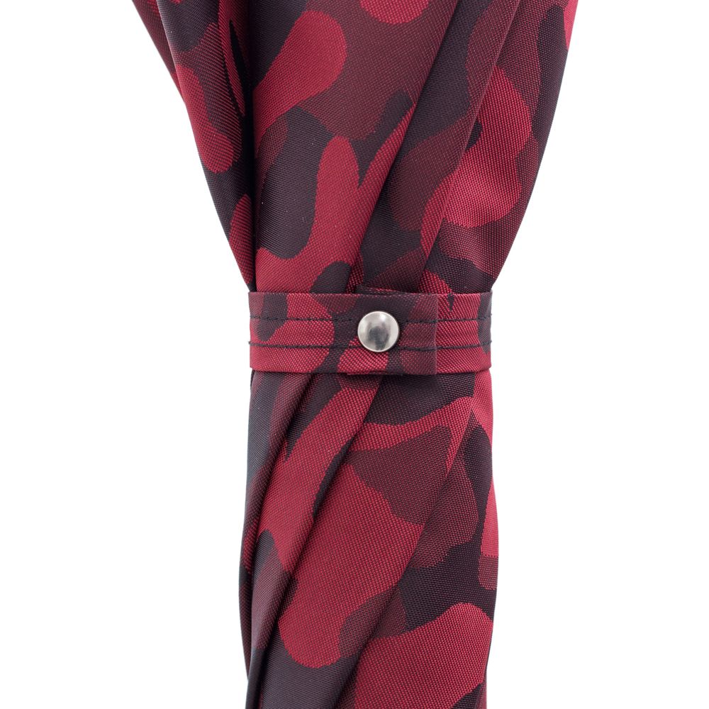 Leather goods - RED CAMOUFLAGE UMBRELLA WITH STUDS ON THE HANDLE - PASOTTI