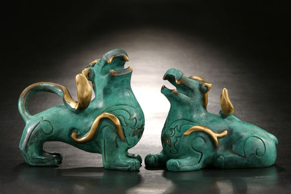 Sculptures, statuettes and miniatures - Plentiful (Pi-Xiu) Bronze Sculpture - GALLERY CHUAN