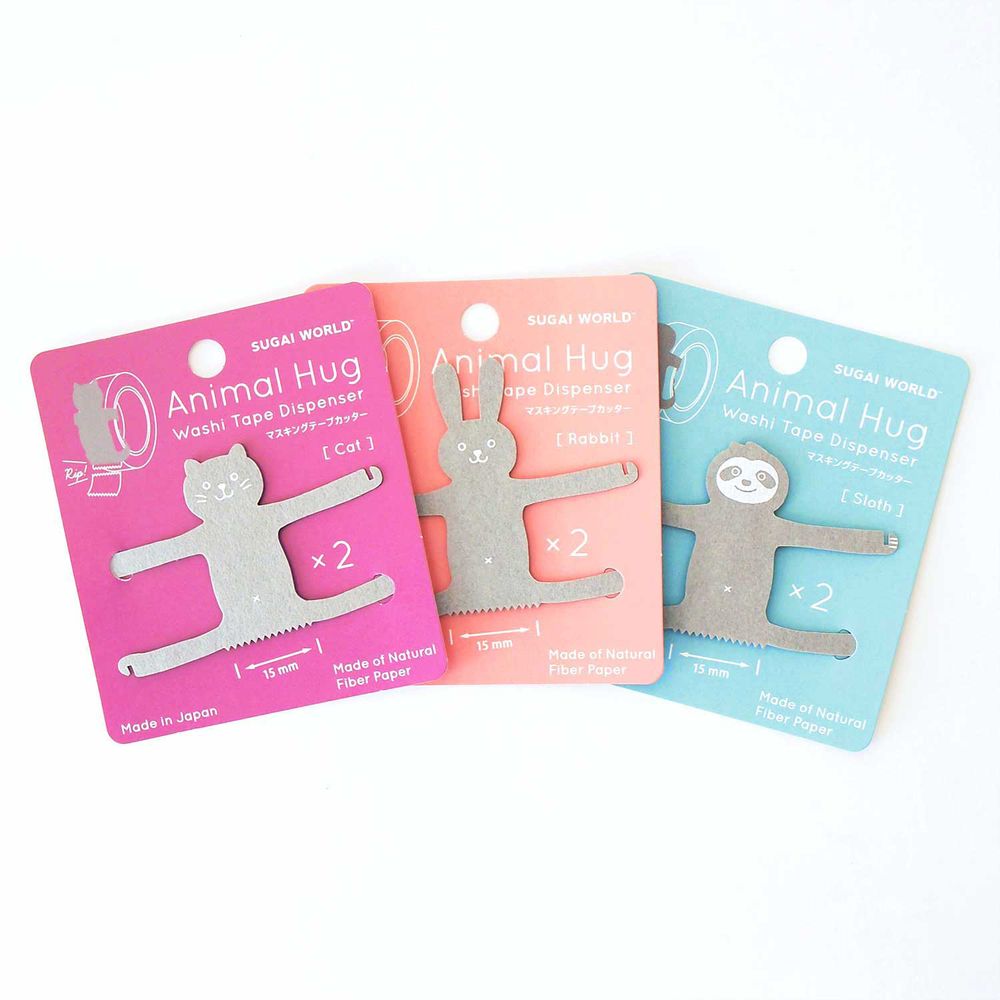 Stationery - Animal Hug washi tape dispenser - SUGAI WORLD