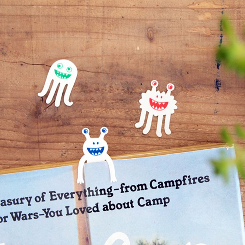 Stationery - Monster Clips paper clips / bookmark - SUGAI WORLD