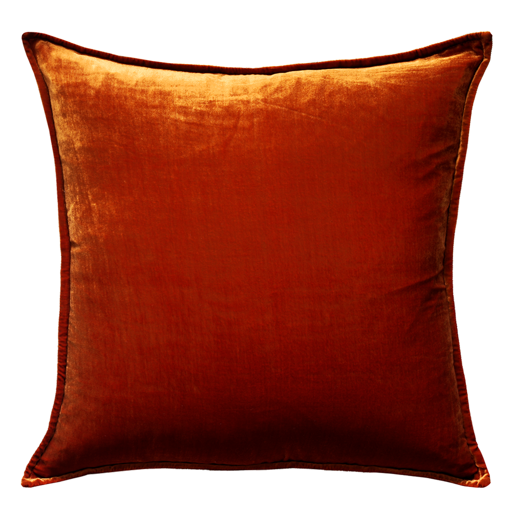 Fabric cushions - Silk Velvet & Linen Cushion  - DE LE CUONA