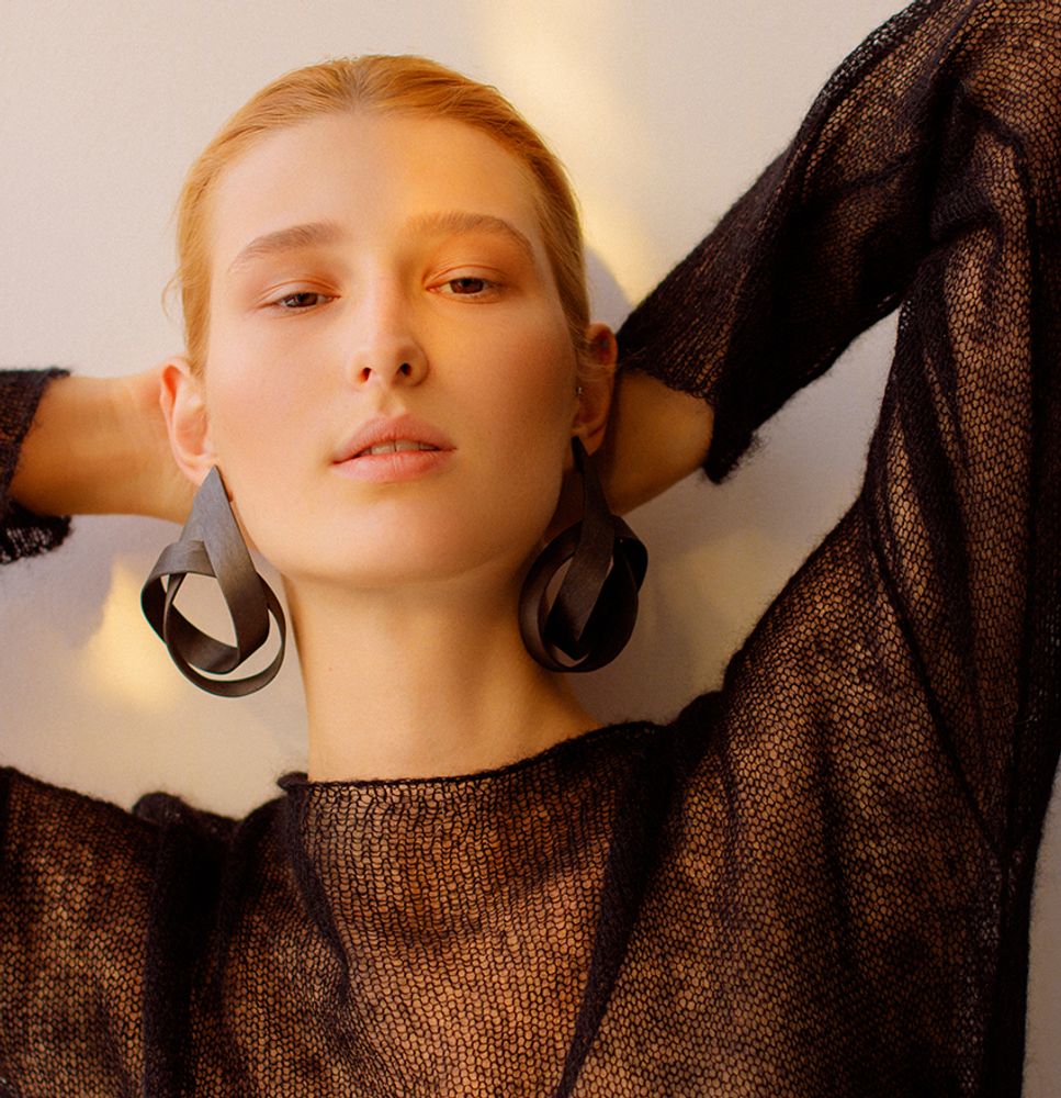 Jewelry - Wooden earrings Gutta-Percha 2 - NATURA ACCESSORIES