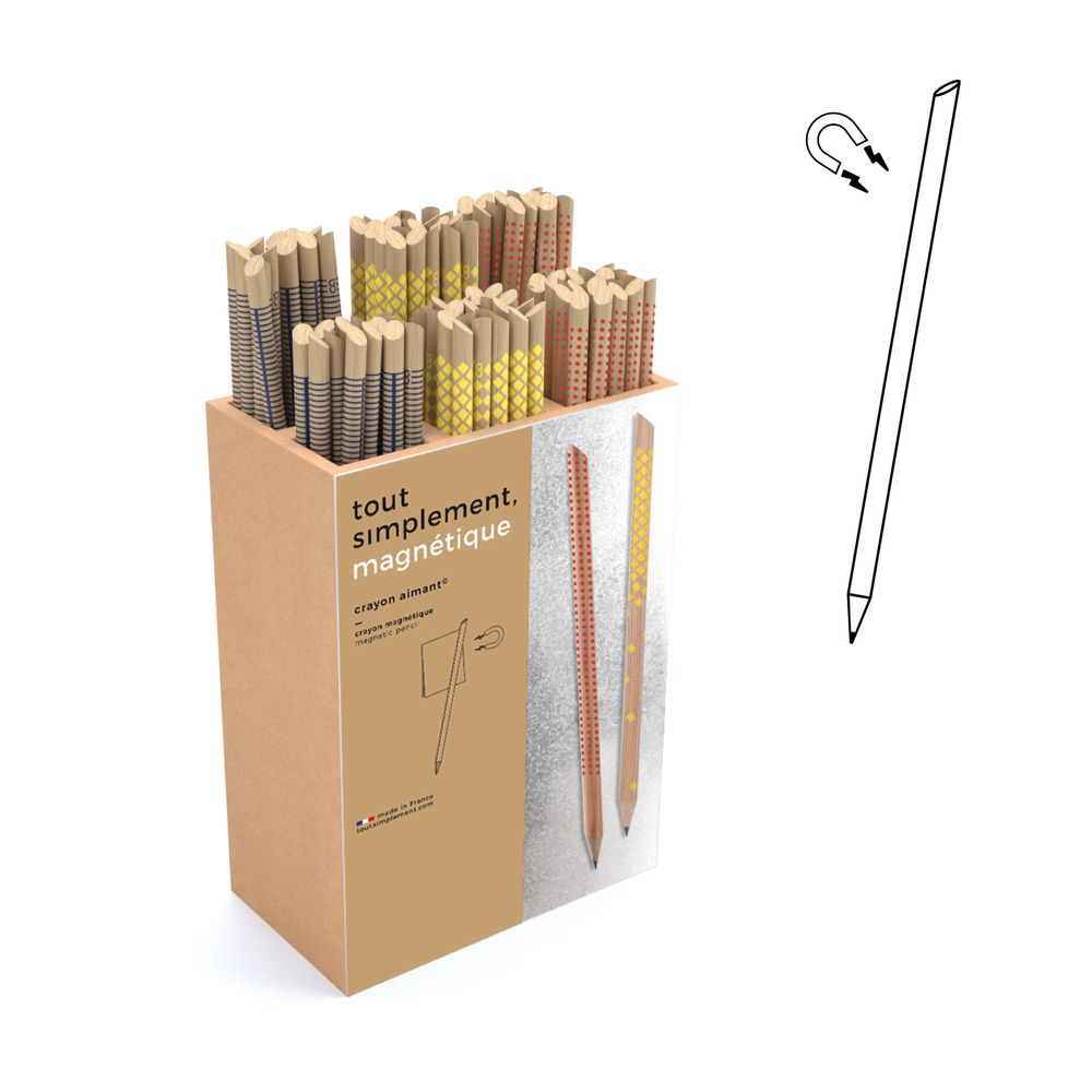 Stationery - Printed magnetic pencil - TOUT SIMPLEMENT,
