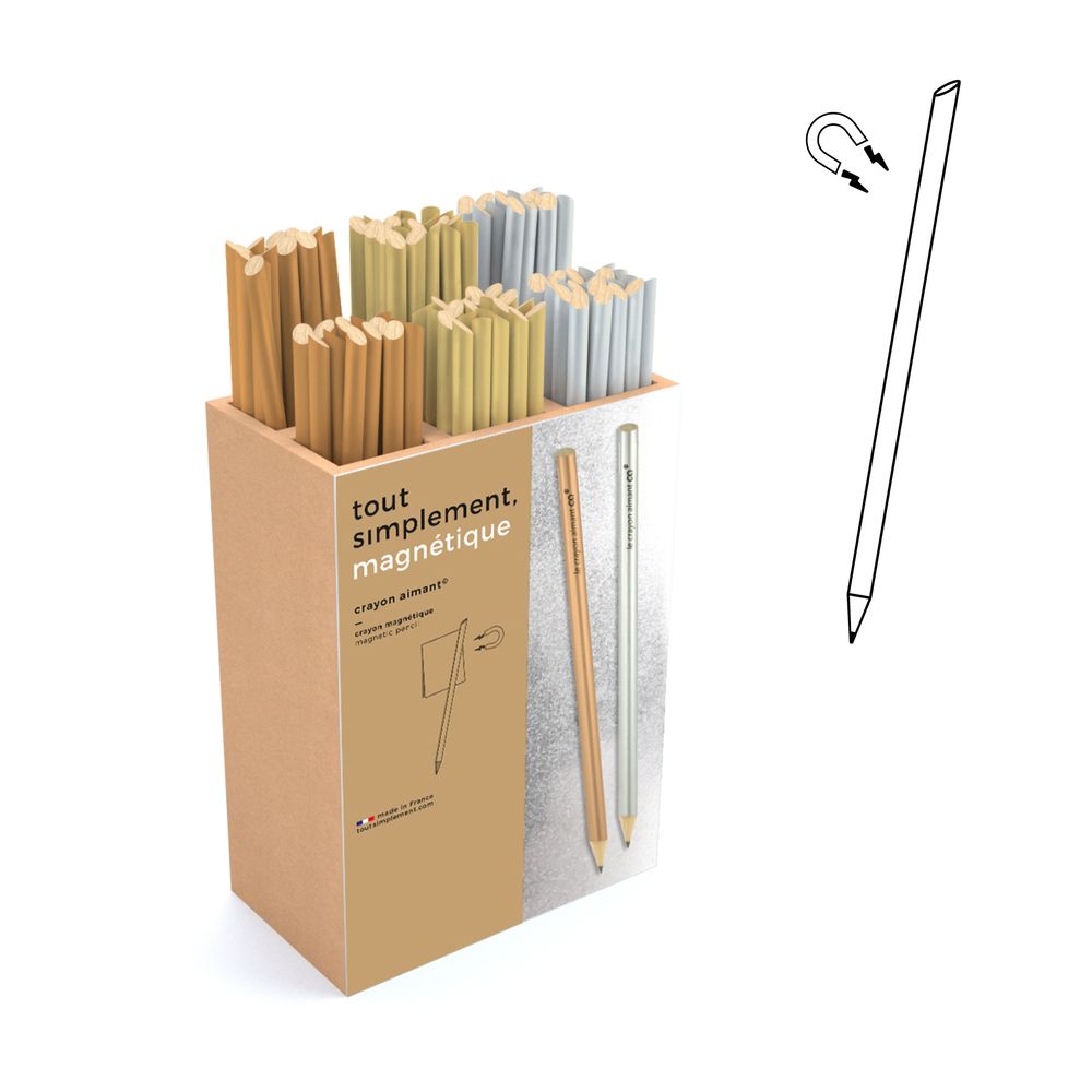 Papeterie - Metallic magnetic pencil - TOUT SIMPLEMENT,