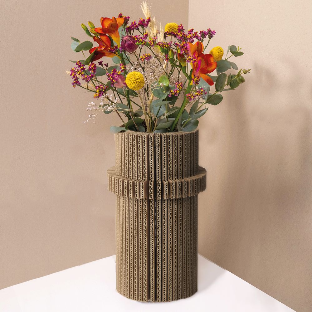 Vases - Vase made of recycled cardboard / cache-cache - TOUT SIMPLEMENT,